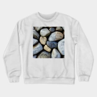 Closeup of a pile of stones and pebbles Crewneck Sweatshirt